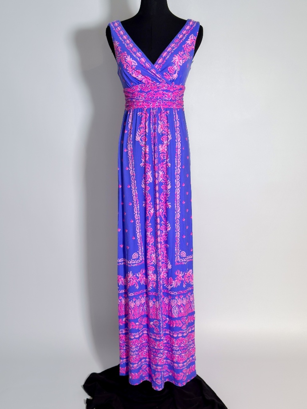 Lilly Pulitzer Margarita Maxi Dress – Purple & Pink Print Size Small